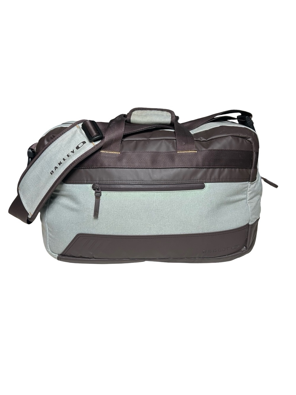 Oakley Large Halifax Weekender Duffel Bag Travel Gym Dark Sienna Brown Grey